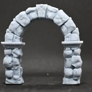 Décors Wargaming Imprimé 3D Résine - Portail en Pierre Ruiné
